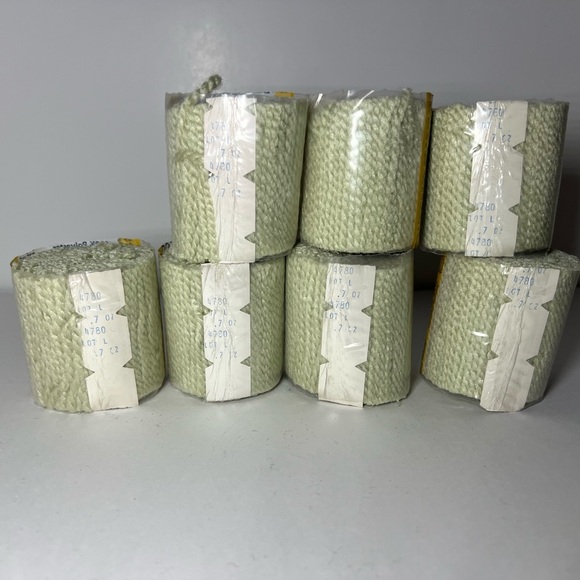 Bernat Latch Hook Rug Pre Cut Light Green 100% Polyester Dye Lot 4780 Lot of 7 - Picture 3 of 5